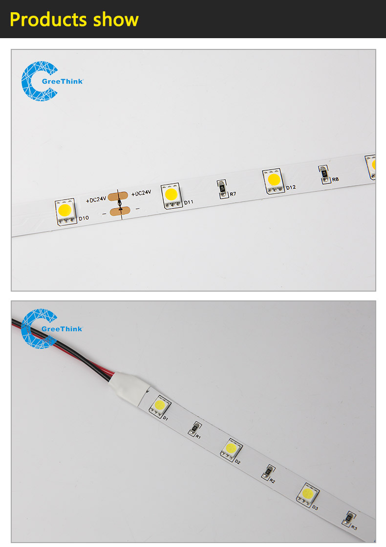 Flex LED Strips 10 mm width IP65 5050 SMD Double side flexible strip led 12v