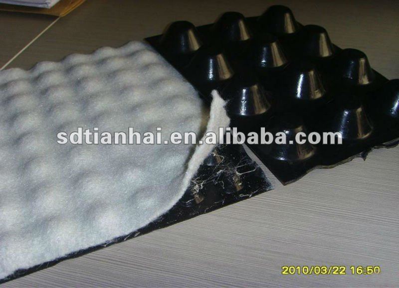 Any HDPE geomembrane geotextile GCL composited geomembrane drainage board for Oman waterproof usage