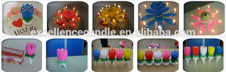 Music rotating football birthday candle factory directly