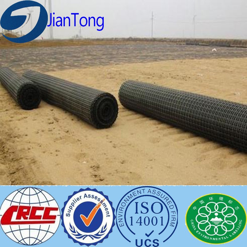 High-quality Warp knitting polyester geogrid for construction