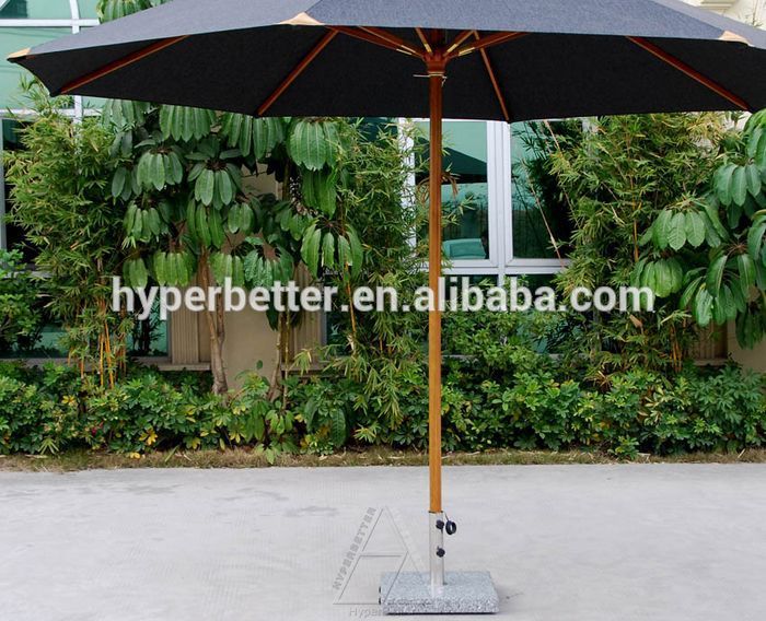 Beach umbrella 90kgs granite bases swivel wheels