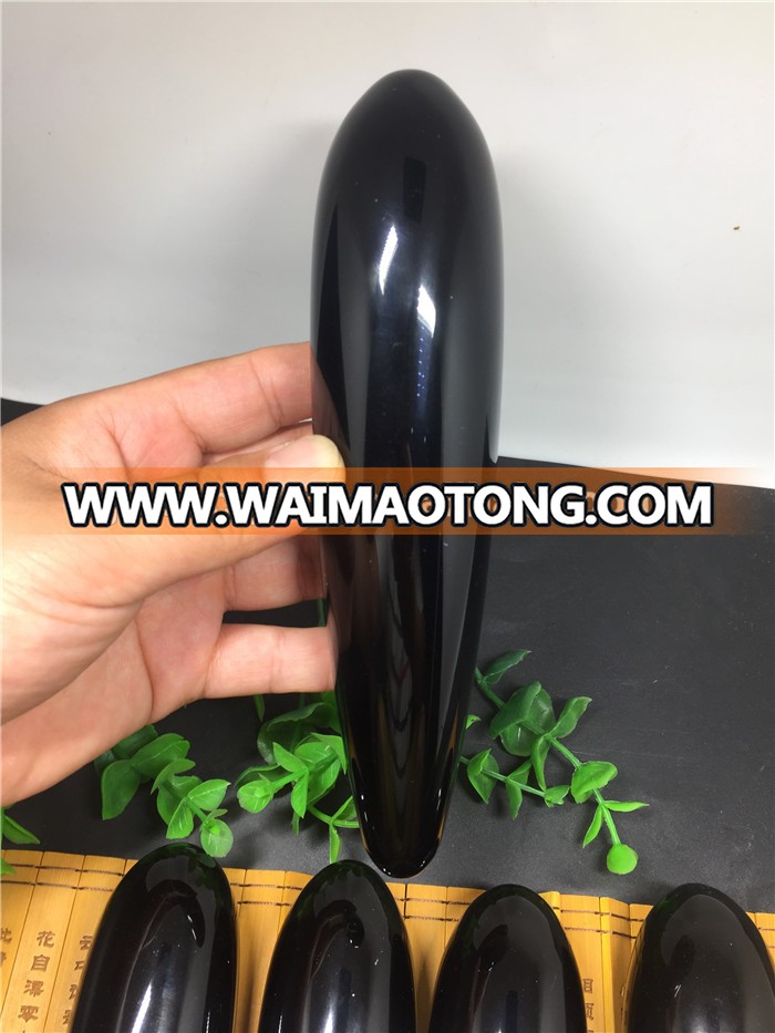 Natural Obsidian Crystal Healing Yoni Massage Wands Crystal Dildos for sexy women