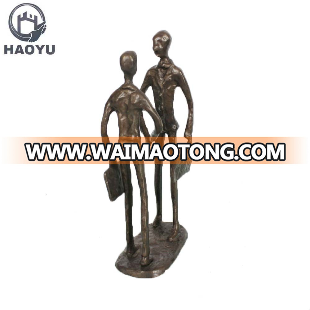 cast iron metal art sculpture for home decoration the cooperation