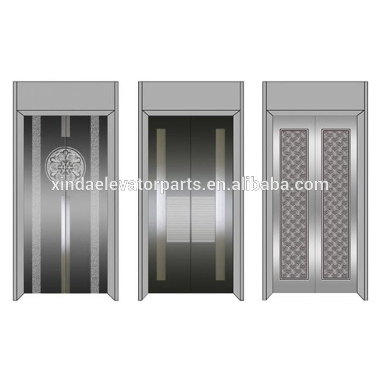 Lift door panel automatic sliding landing elevator aluminum door panels