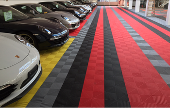 Garage Floor Tiles Interlocking PVC tiles Hidden concealed Joint Edge design