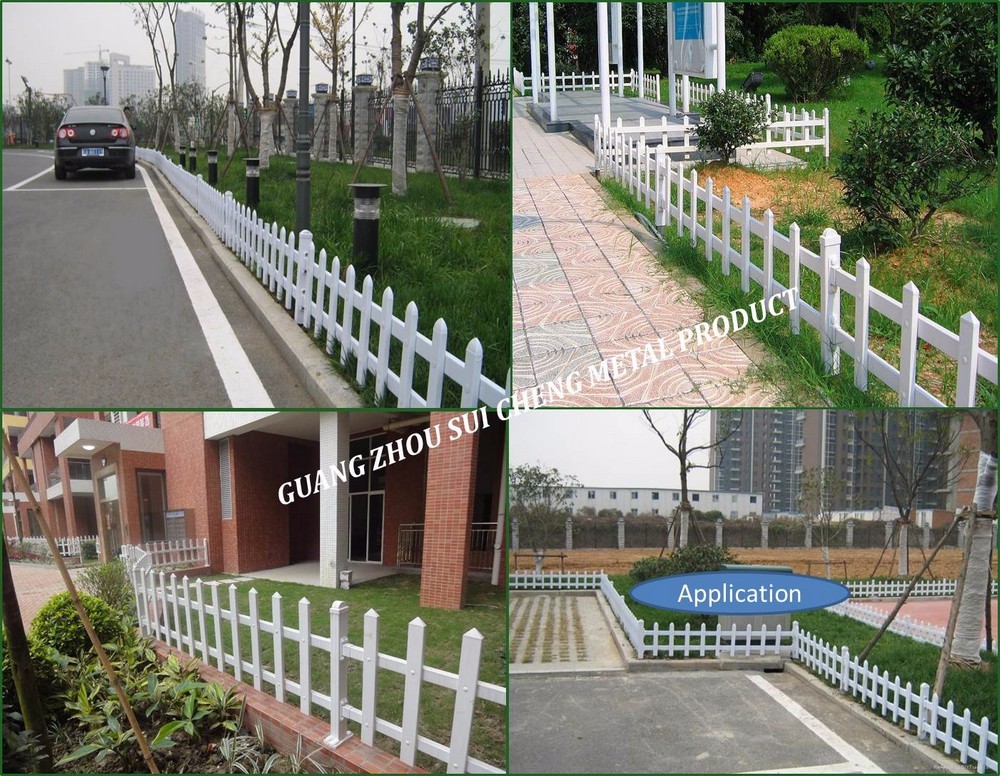 Guangzhou Direct Factory Safety nature clear PVC white picket playground plastic fence