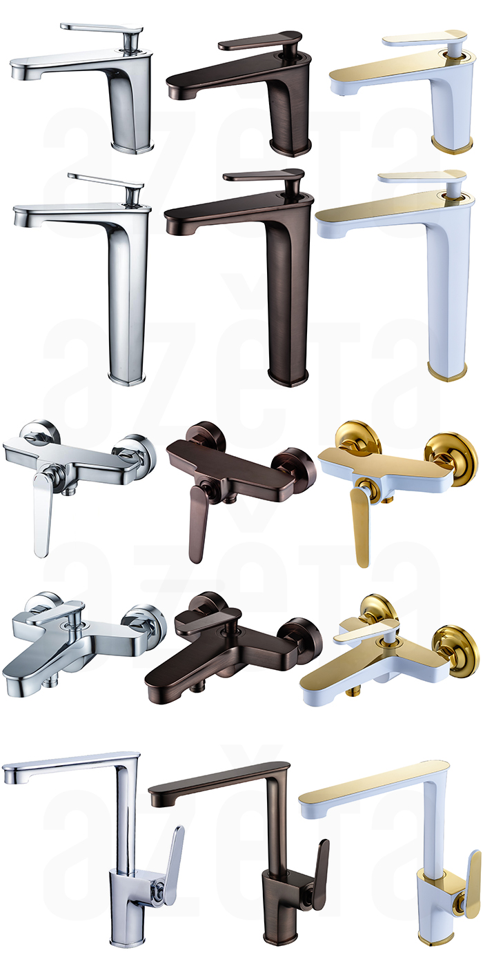 Bathroom Fittings Wall Mount Brass Chrome Single Handle European Bath Faucet