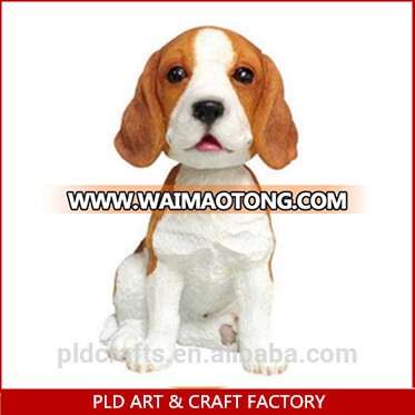 China factory wholesale make your own polyresin figurine dog bobblehead