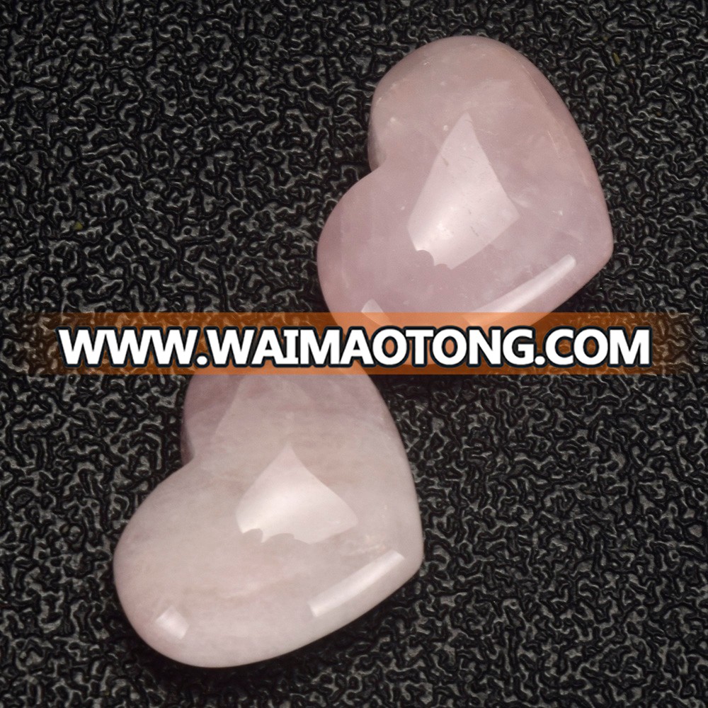 natural wholesale semi-previous rose quartz heart for sale