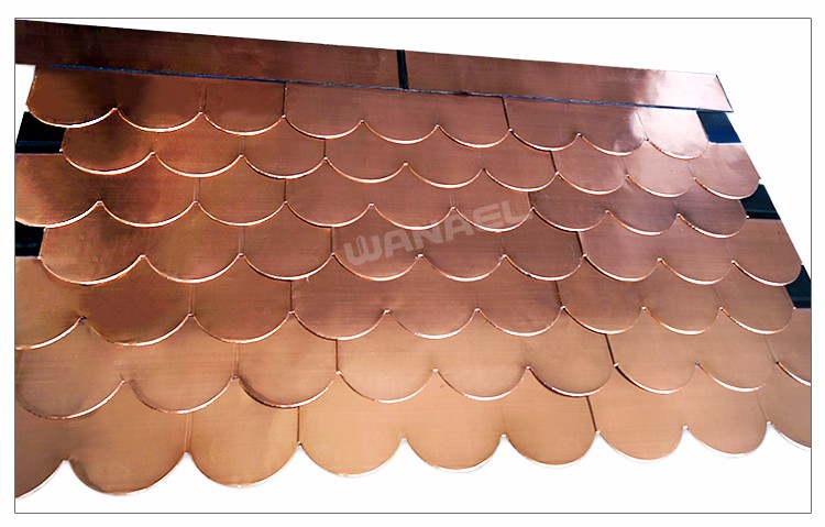 Easy Installation High Quality Stone Coated Metal Villa Softtextle Corrugated Copper Roof Sheet