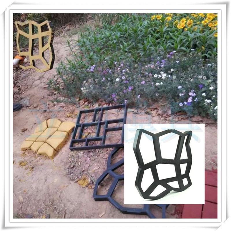 Hot Garden tools mold for concrete DIY Stone plastic mold pathways for garden paving mold