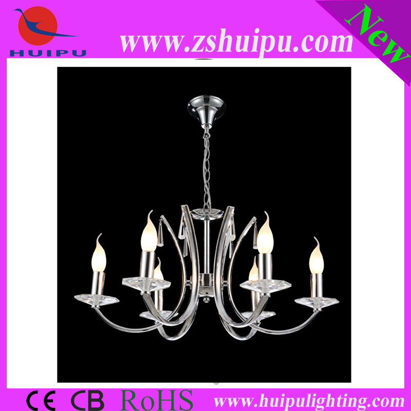 Luxury European candlestick style kirsite chandelier with K9 crystal pendants lamps from alibaba