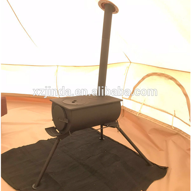 Camping wood stove with water tank tent stove for sale