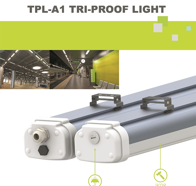 Wholesale YLTP1242 Hanging IP65 Waterproof 4ft Waterproof Batten Light