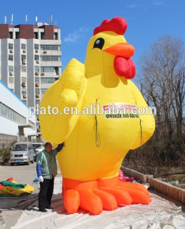 Custom colorful inflatable cock / rooster model for promotion