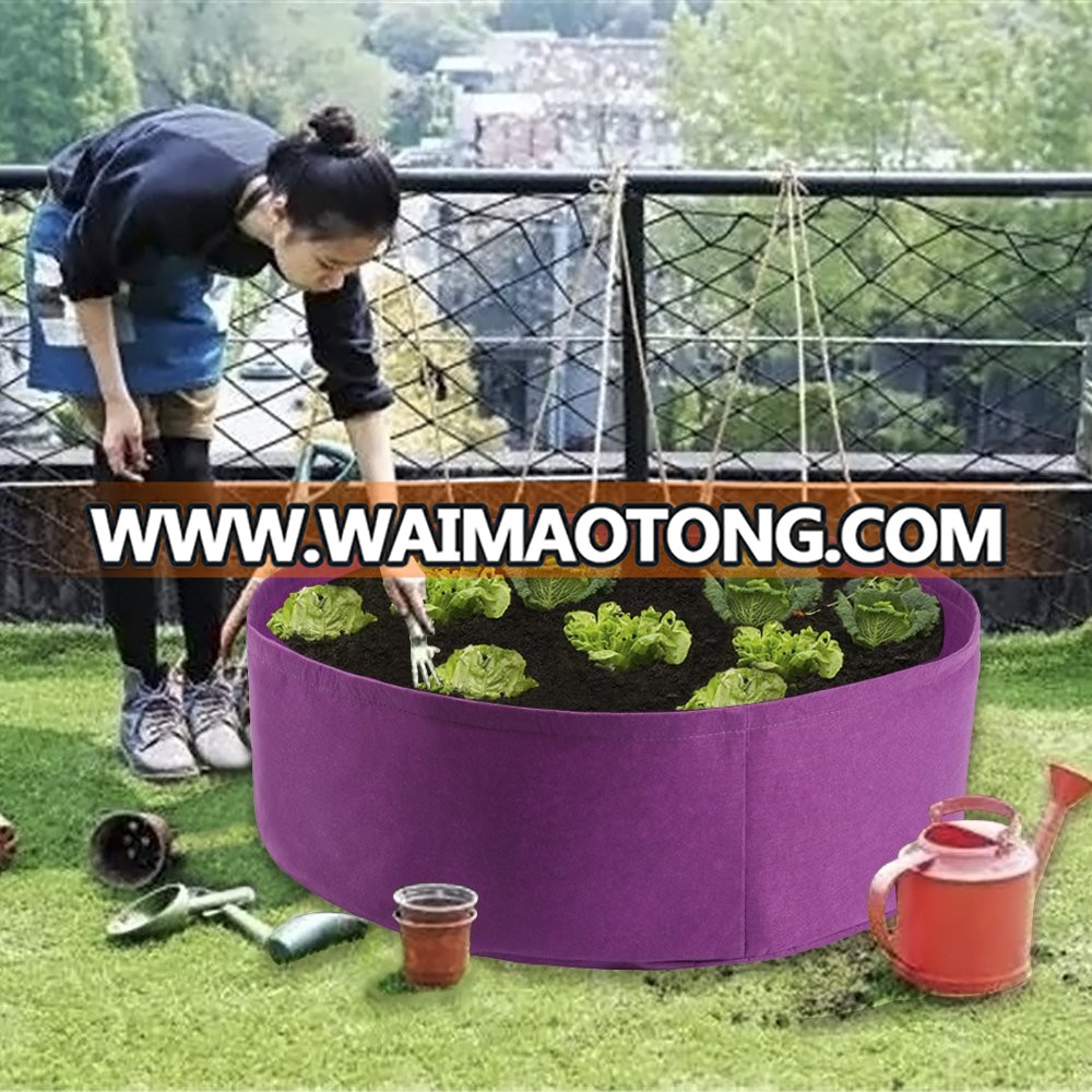 50 gallon color Garden Grow  Herb Flower Vegetable Plants Bed Round Planter Fabric Raised Planting Bed