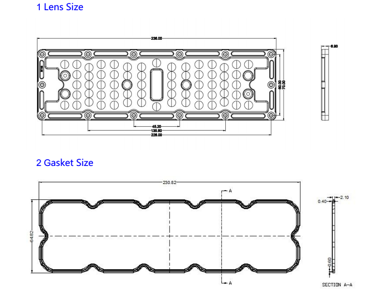 130 Degree Wide Angle SMD 3030 Led Light Lens