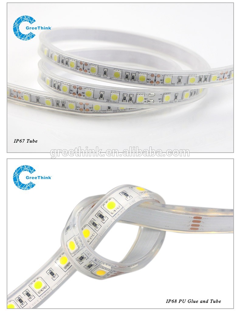 5 meters per roll High Lumen Samsung SMD 5630 LED flexible Strip