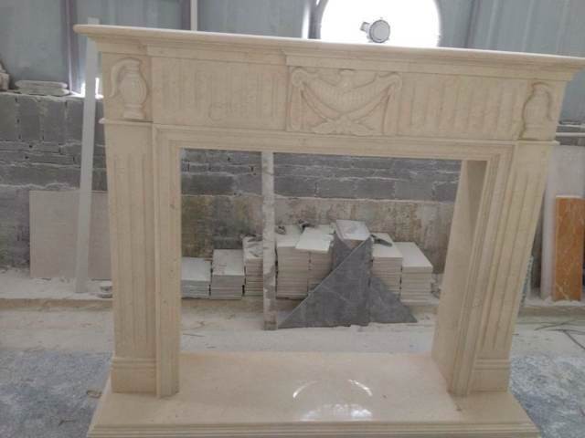 cheap fire place indoor/marble stone fireplace