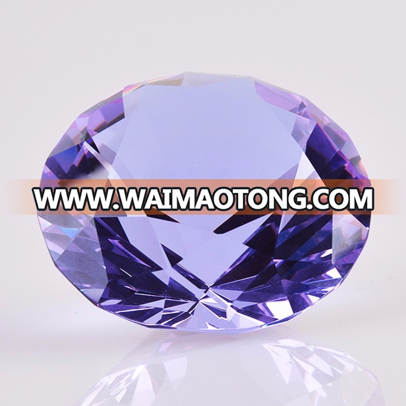 2017 new color K9 Crystal Glass Diamond Paperweight/Wholesale transparent Crystal Diamonds for Wedding Return Gifts