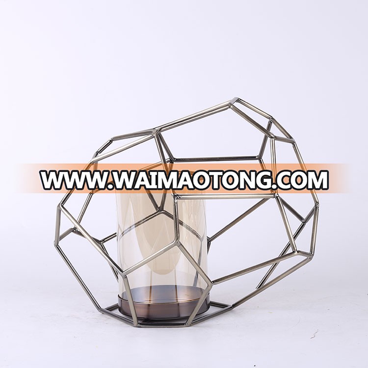 NO H010 modern tide Irregular geometry candle holder for wedding center decor