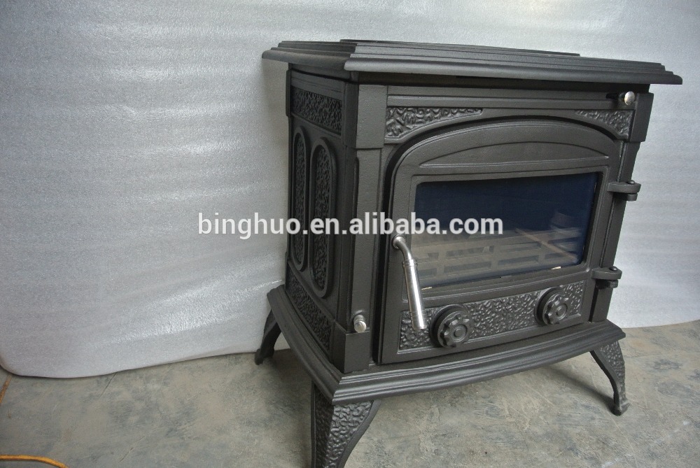 11KW cast iron stove, iron plate wood burning stove