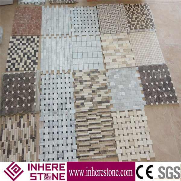 calacatta herringbone mosaic tile