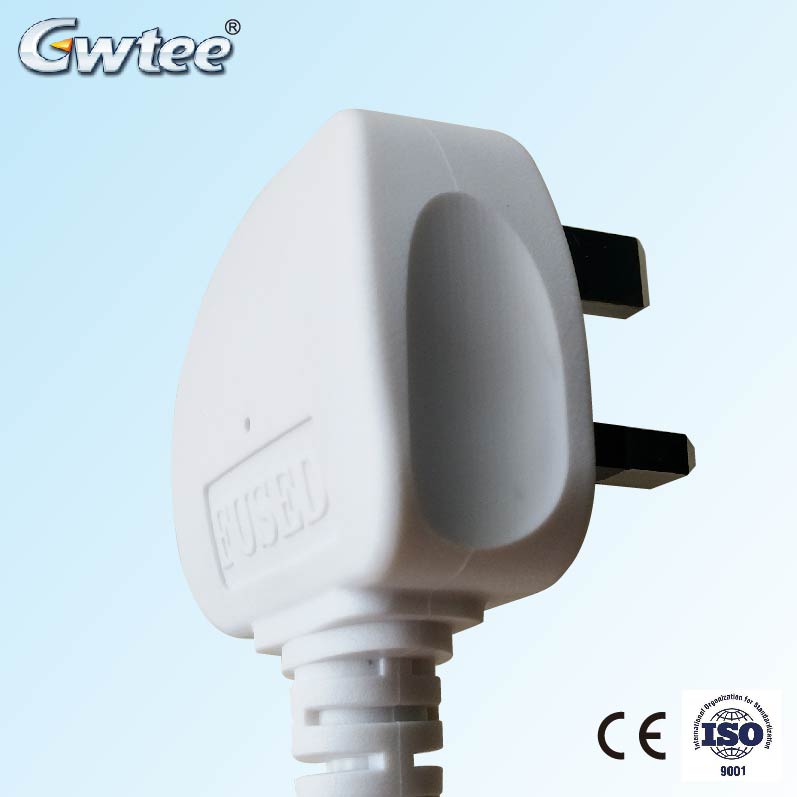 BS 3-Pin Plug CE Approved Fused Extension Cord PLUG