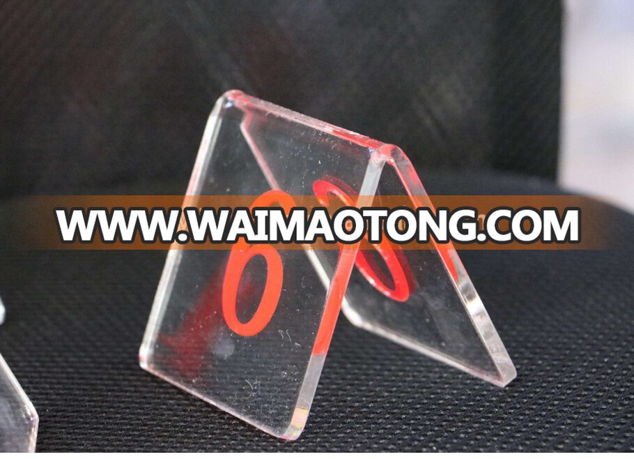 Clear Acrylic Fonlding Table Number Stand