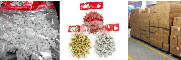 Outdoor Christmas Decoration Supplies White Snowflakes