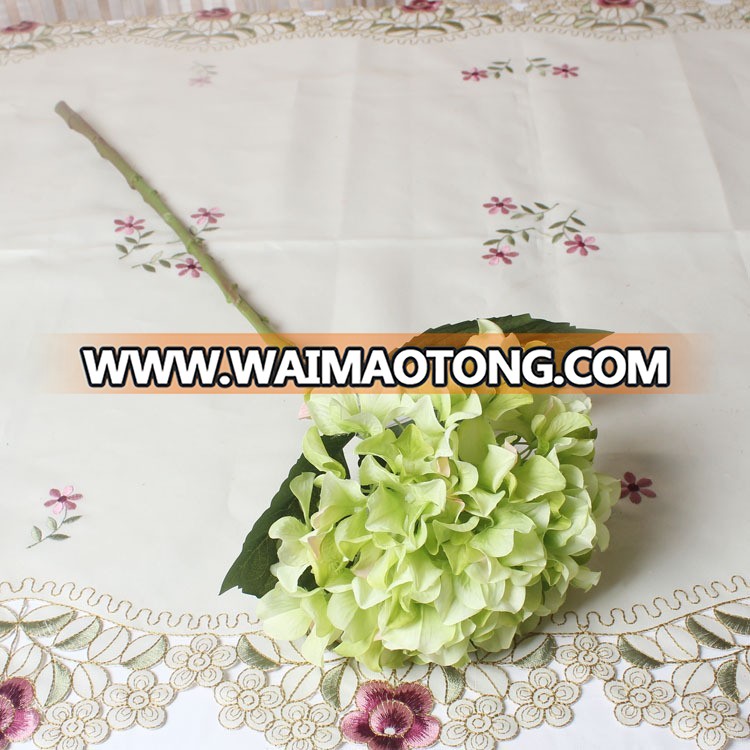 High quality wholesale artificial white hydrangea silk flowers