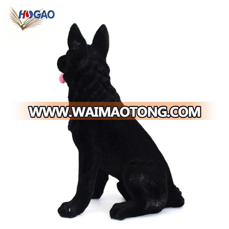 2019 Brand new wholesale resin black dog statues