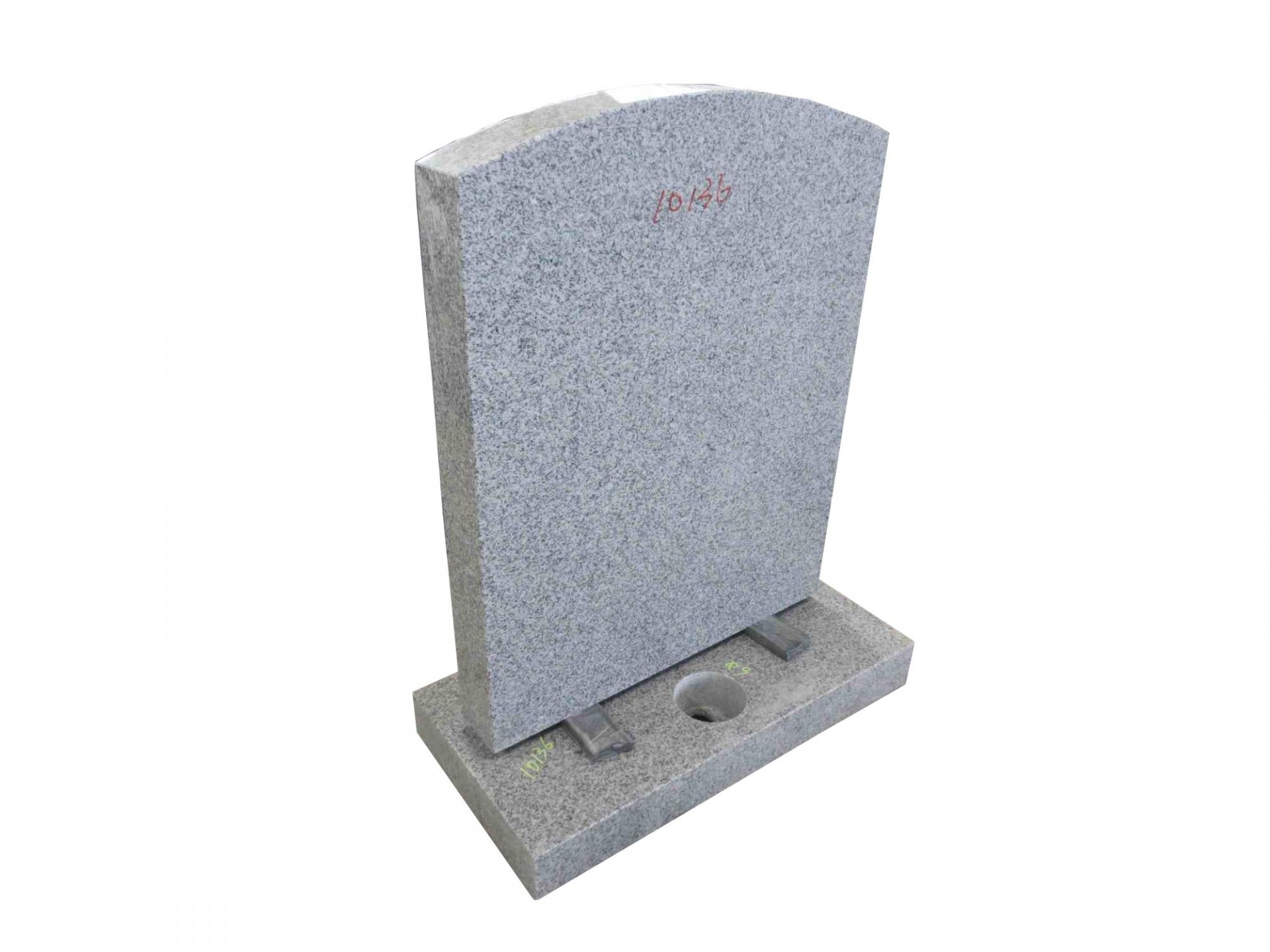 Cheapest Cemetery usage grey granite upright design  Chinese style tombstone