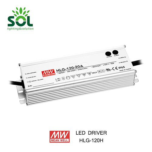 Meanwell HLG-100H-20 Constant Current 100W 20V LED Driver