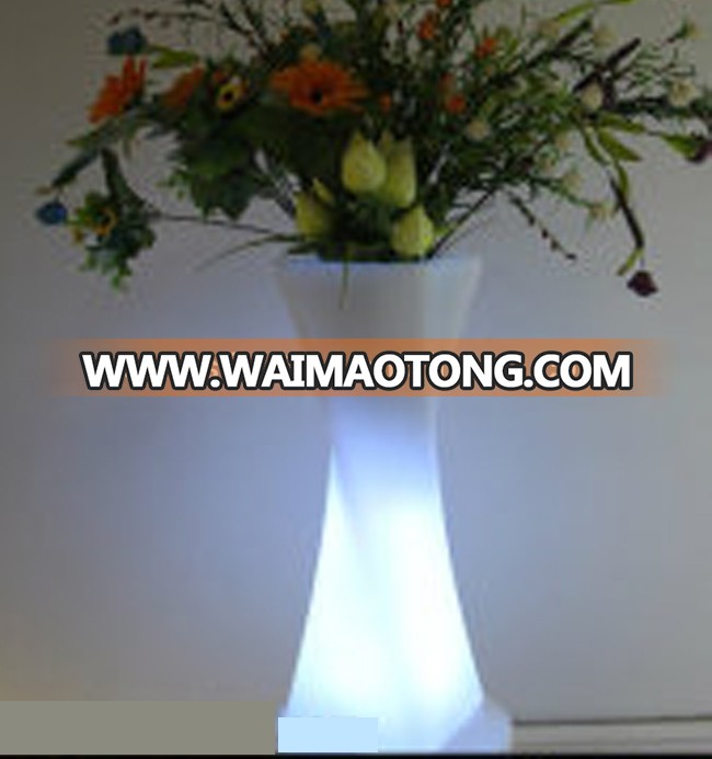 16 colors changing Plastic Battery Operated Led high Flower Pots illuminated for Garden