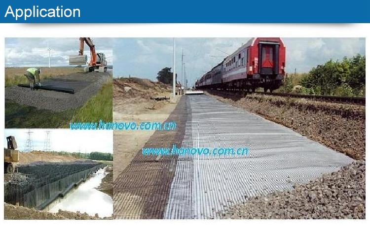 High strength basalt fiber geogrid for reinforcement pavement