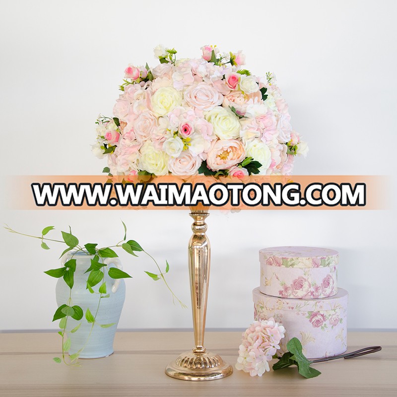 IFG customize  blush pink rose flower silk flower ball wedding centerpieces