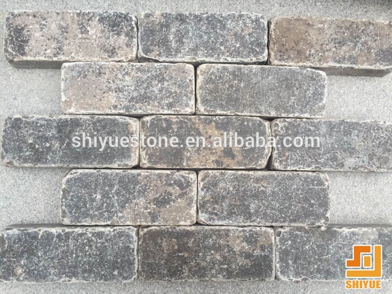 China Coffee Grey Cheap Limestone Cobble Stone limestone brick pavers limestone