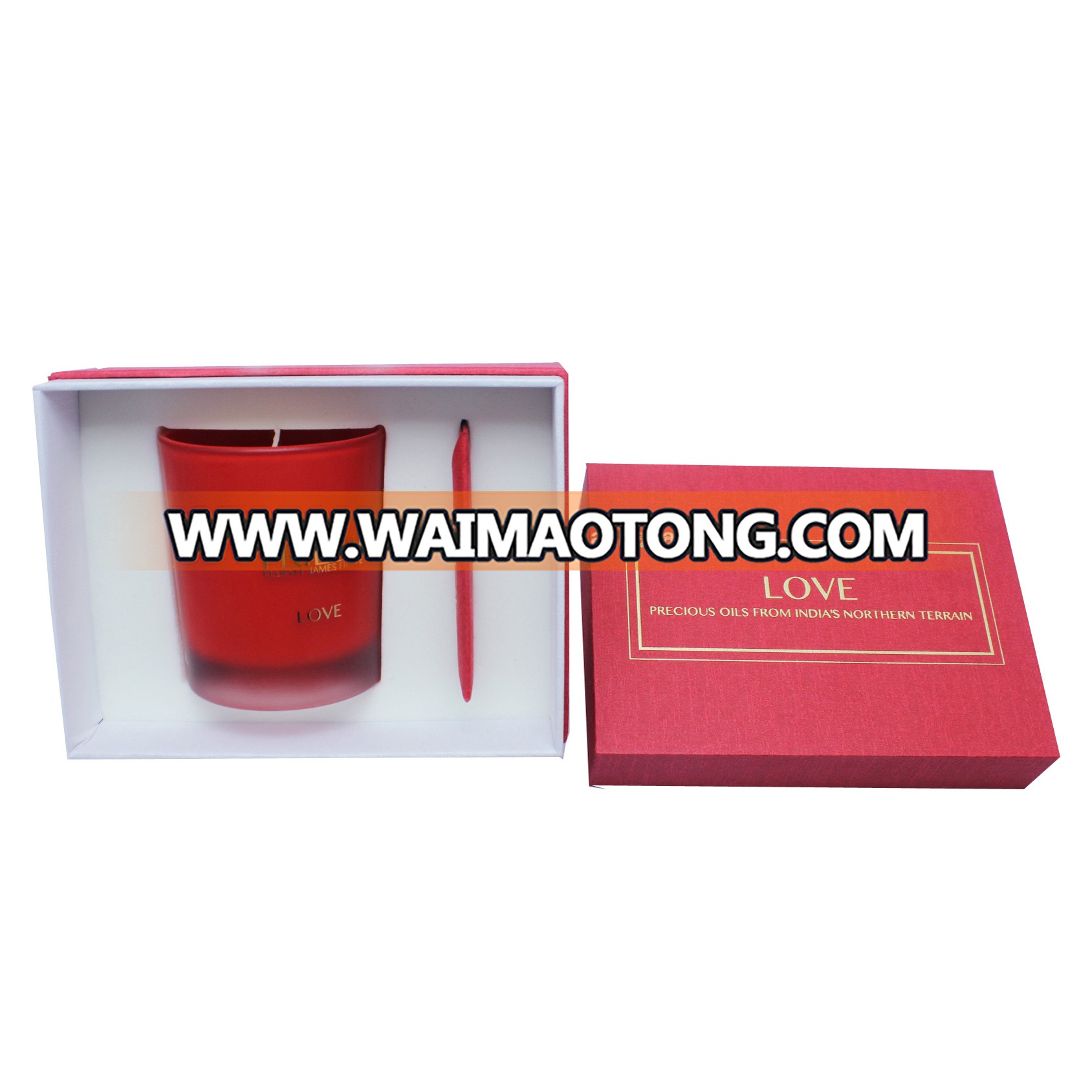 Candle with glass jar Luxury Soy Wax Customized Scented Candle In Gift Box, Aromatic