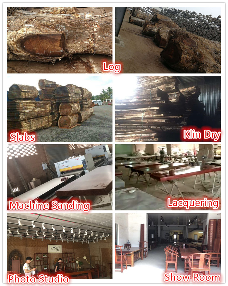 Natural Okan Wood Slab Manufactory Wholesale Dining Tables With The Best Quality