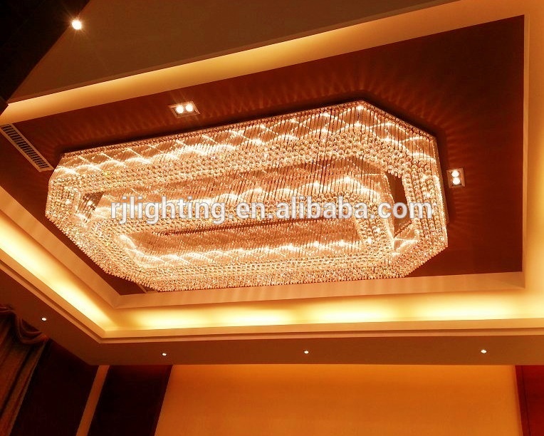 2019 new chandelier gold golden pendant lamp design hotel lobby ceiling light modern custom lighting