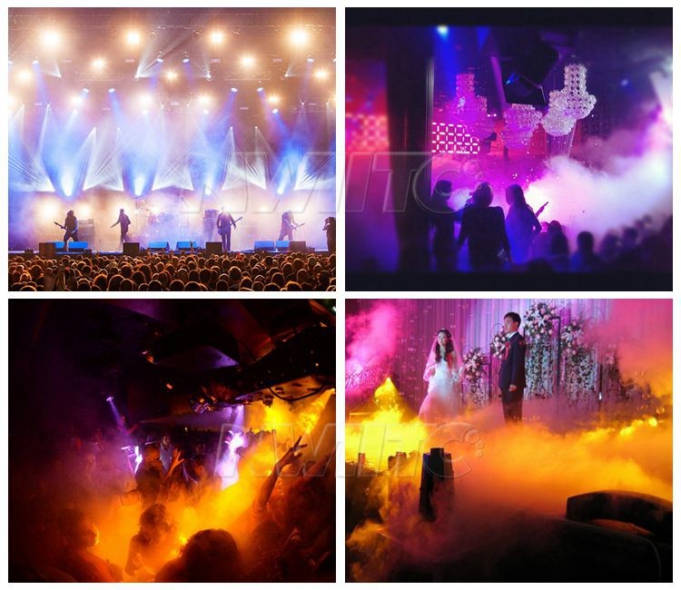 Wedding party portable 1500w low price multi angle smoke fog machine