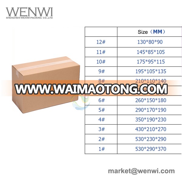 Supplier Wholesale Export Types of Size Small Folding Shipping Packaging Carton Box