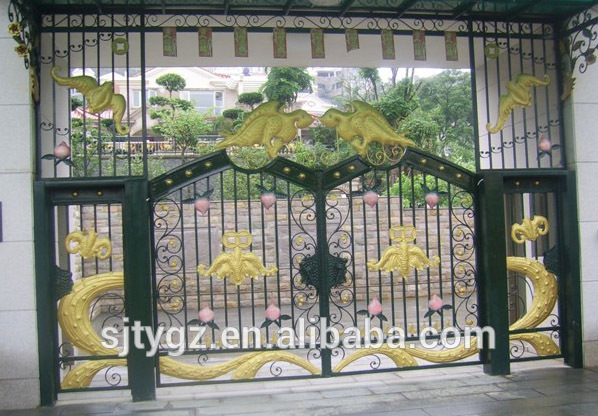 Excellent iron housing gate,wrought iron gate grill design