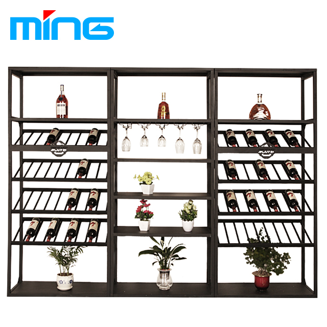 wine glass display cabinet peg metal wine rack