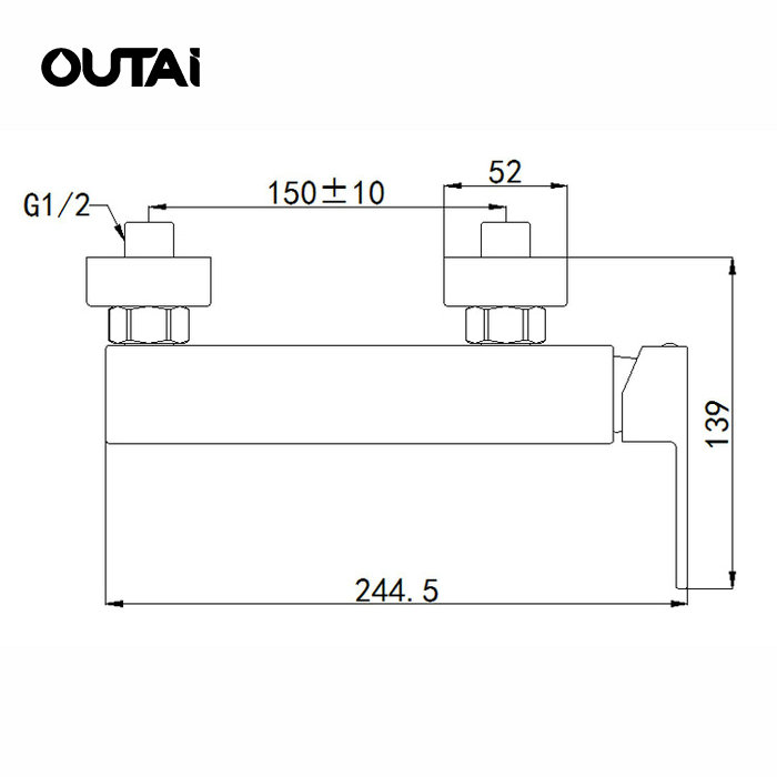 Cheap single handle mixer hot and cold water antique shower faucet