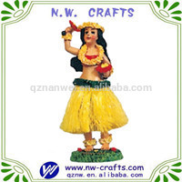 hawaii hula men dancing doll