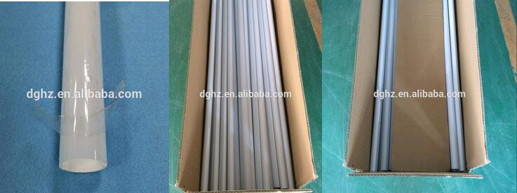 T8 clear pc tube with Flame Resistance V0 led parts for train