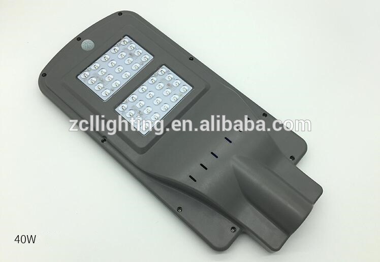 ZCL028 Hotsale ip65 module 40w 60w integrated outdoor all in one led solar street light