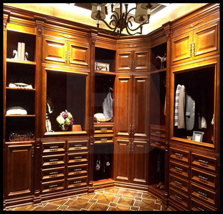 2015 Direct Factory Made Solid Wood Custom Wardrobe Cabinet Designs